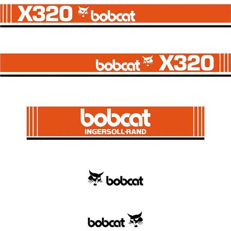 bobcat x320 mini excavator decals|Bobcat X320 Mini Excavator Decal Set / Sticker Kit.